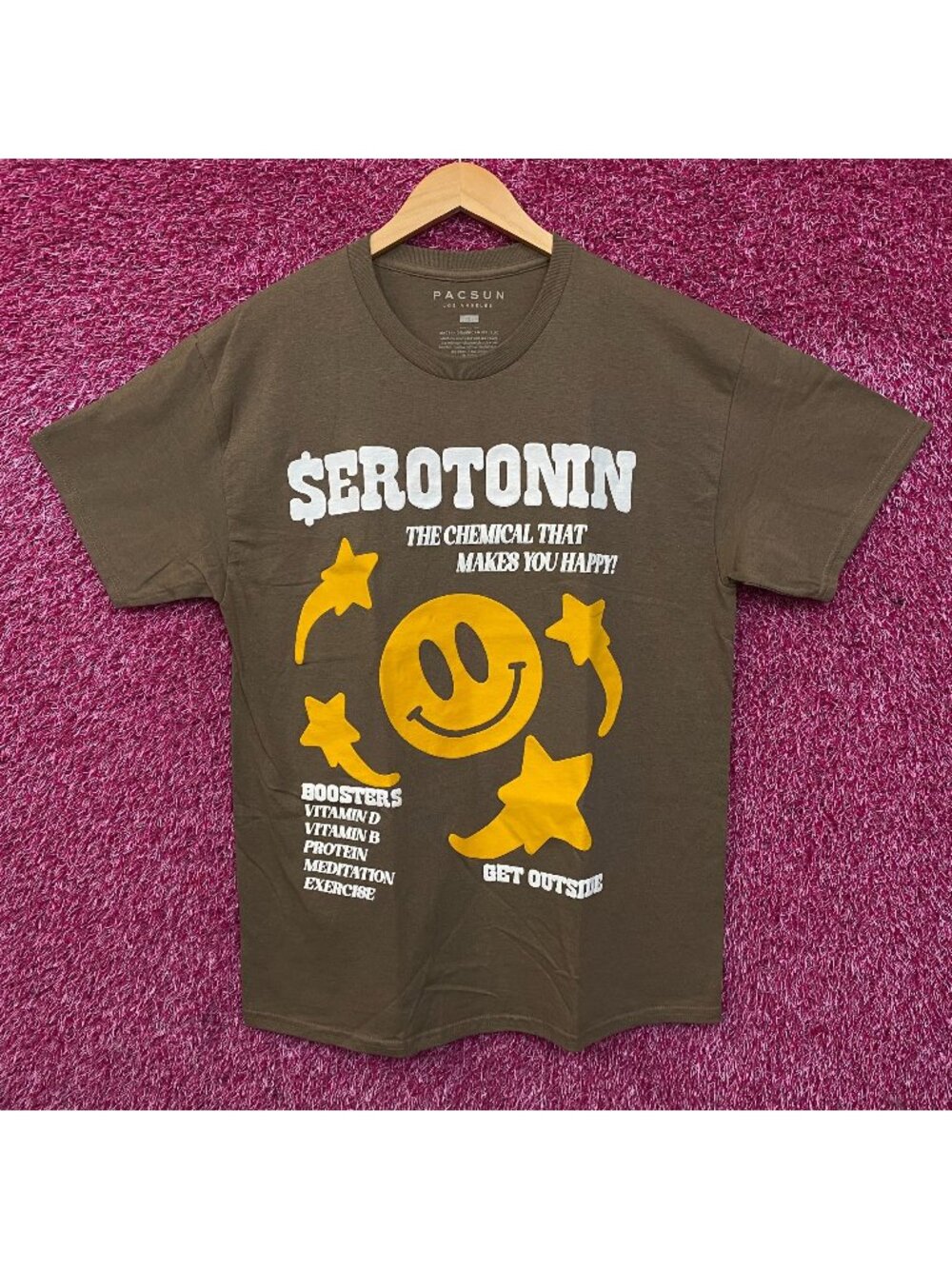 Pacsun Serotonin Retro Style Graphic T-Shirt Large
